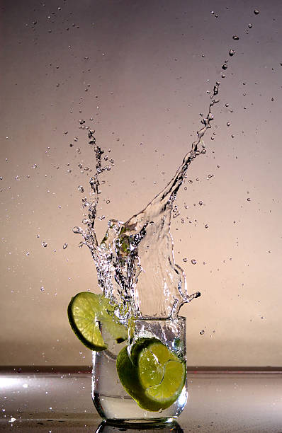 Lime Splash stock photo