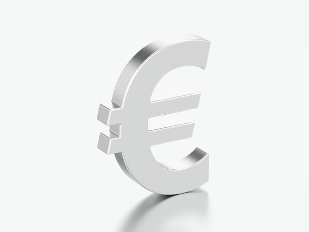 istock 3D illustration silver uero money 954950998