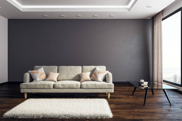 istock Contemporary living room interior with copyspace 954961554
