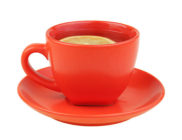 istock Red cup of tea with lemon 95496251