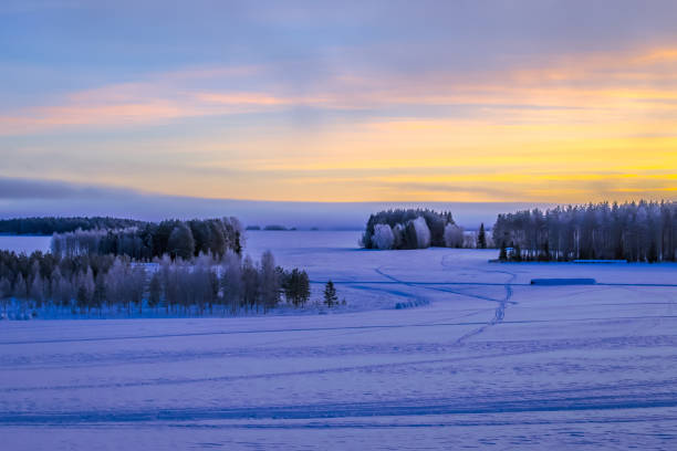 istock Winter landscape from Sotkamo, Finland. 954988264