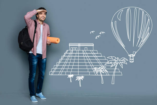 istock Young tourist feeling impressed while travelling abroad 955008250