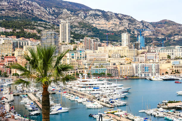 istock Panoramic view of the harbor of Monaco 955009768