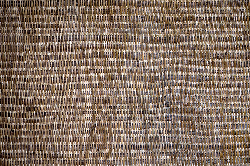 Abstract decorative wooden textured basket weaving. Basket texture background, close up