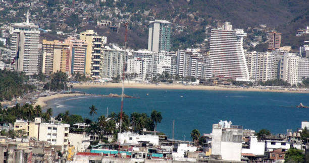 istock Acapulco Skyline, Pacific Ocean, Building Exterior Plus Ship Scenery In Guerrero. Mexico 955020438