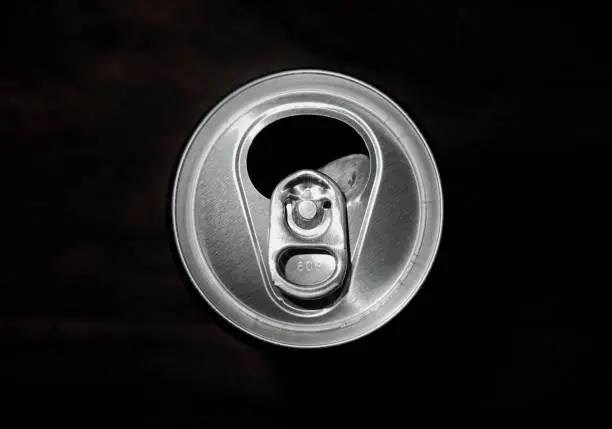 Photo of View of beer can from above