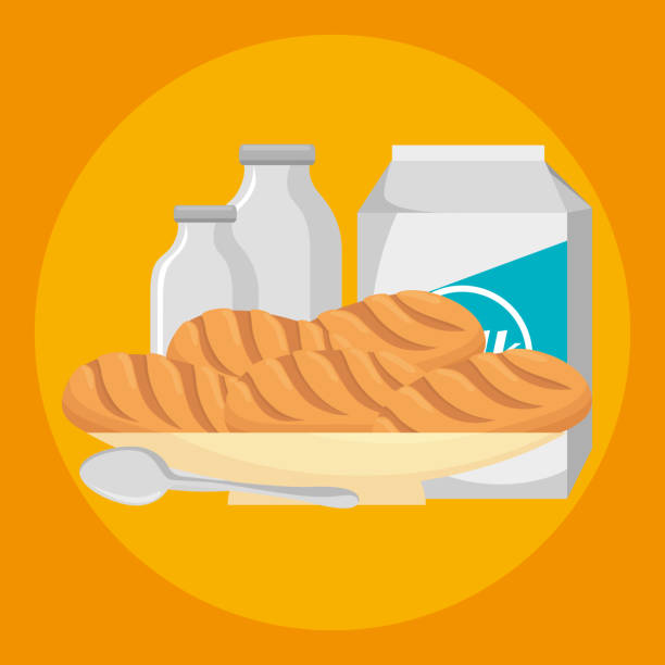 菓子パンの栄養食品 - nutritive点のイラスト素材／クリップアート素材／マンガ素材／アイコン素材