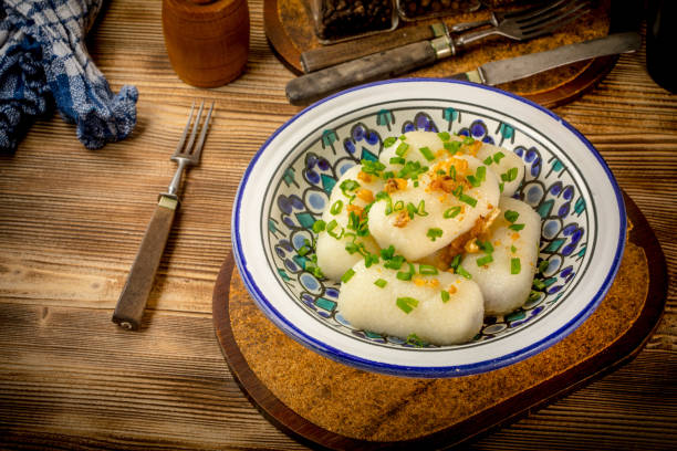 istock Potato dumplings stuffed with minced meat 955046926