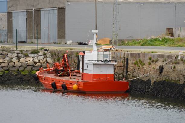 istock fishing boat moored at the pier 955052688