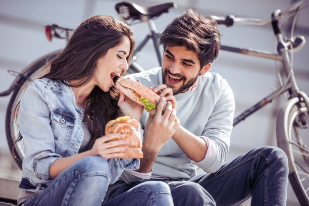 istock Beautiful couple on a date,having fun. 955059784