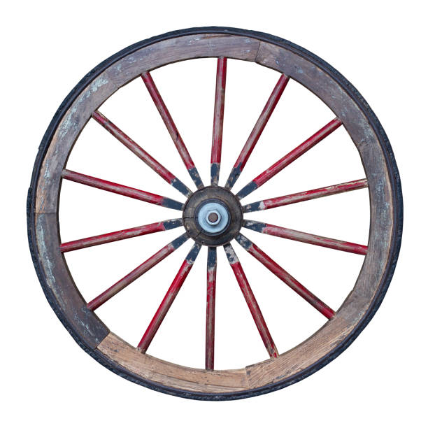 istock wooden wheel isolated with clipping path included 955061286