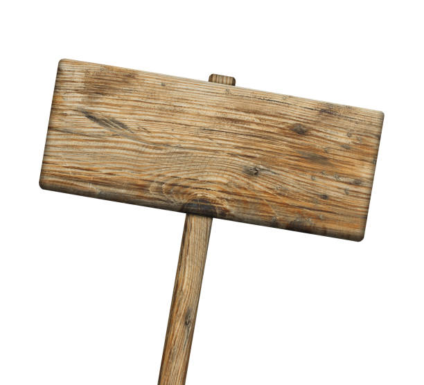 istock wooden sign on white background with clipping path 955066108