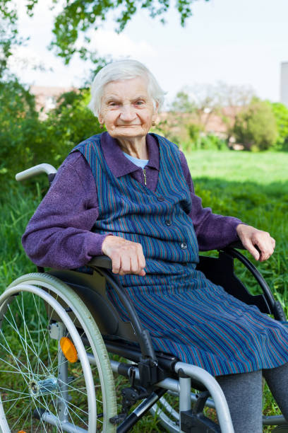 istock Handicapped senior woman 955069746