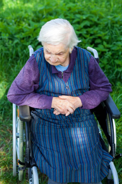 istock Handicapped senior woman 955069846