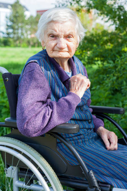 istock Handicapped senior woman 955069912