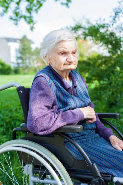 istock Handicapped senior woman 955069988