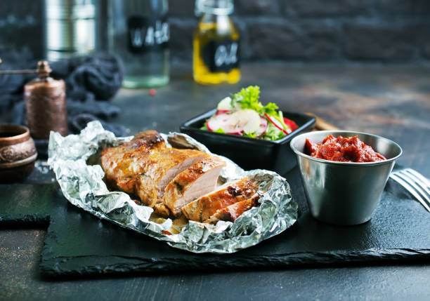 istock baked meat with spice 955075282