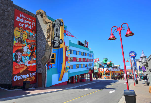 NIAGRA, ONTARIO-27 APRIL, 2018: Niagra city entertainment zone