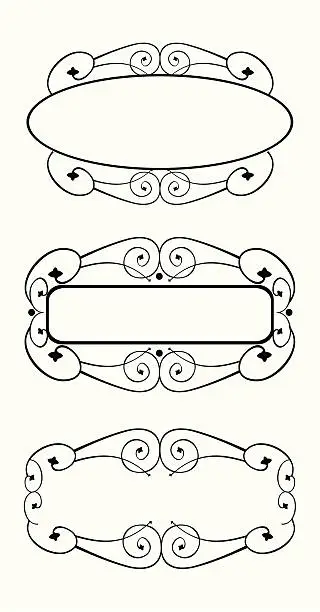 Vector illustration of Decorative frames