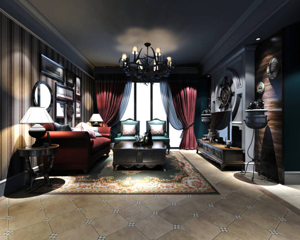 istock 3d render of living room 955085470