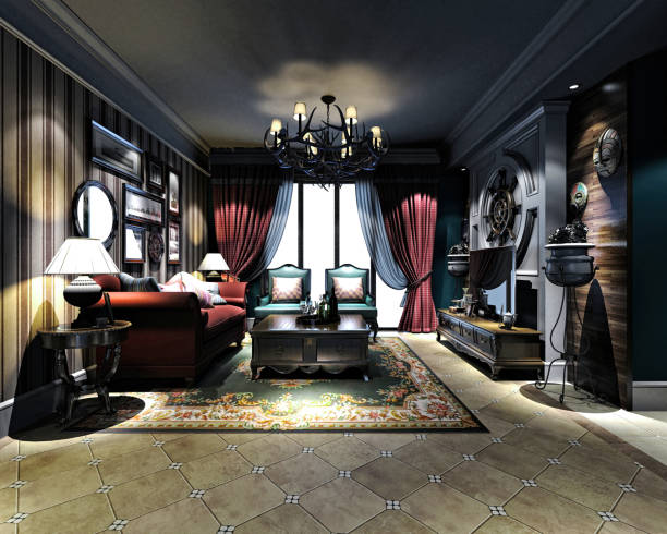 istock 3d render of living room 955085530