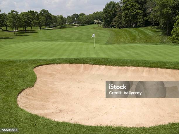 Golf Golfplatz Stockfoto und mehr Bilder von Baum - Baum, Farbbild, Flagge