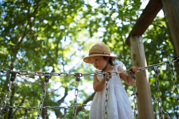 istock Little girl playing with athletics 955088084