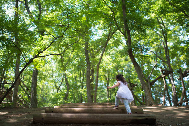 istock Little girl playing with athletics 955088202