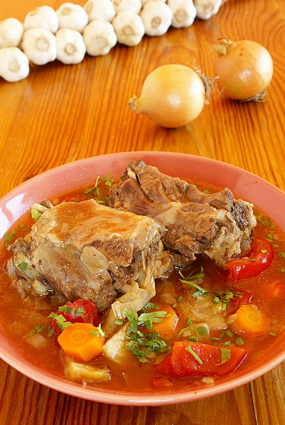 zuppa di coda di bue - meat ingredient vegetable clover foto e immagini stock