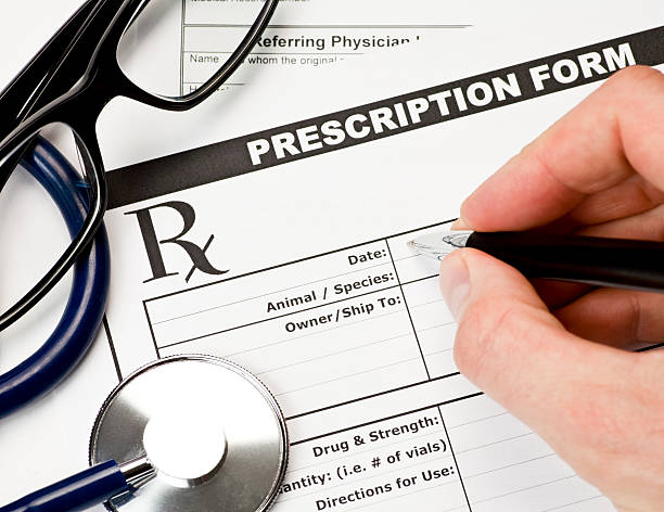 istock Veterinarian prescription form 95509587