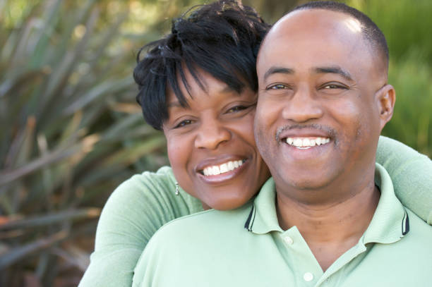 istock Attractive affectionate African-American couple smiling 95509866