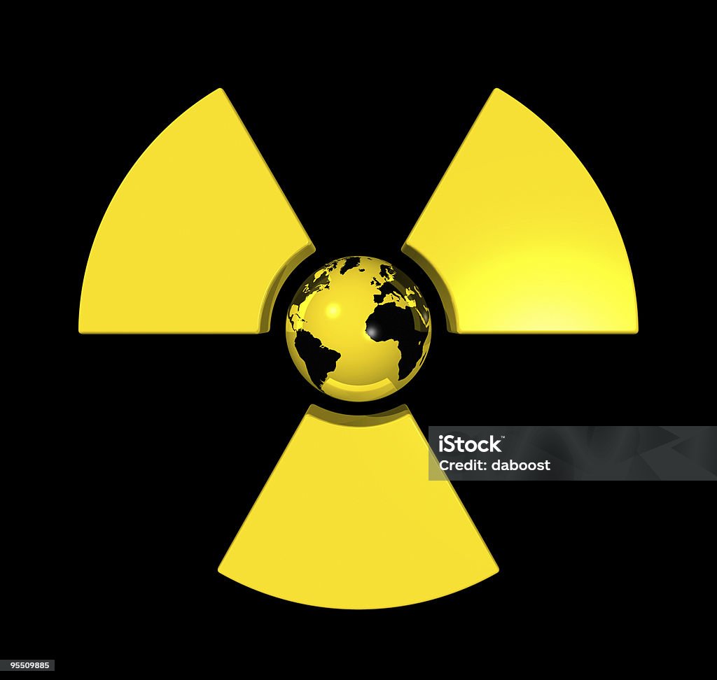 Radioaktivität world Welt - Lizenzfrei Biogefährdung Stock-Foto