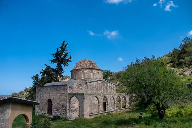 The 12th century Church of the Antiphonitis near the village of Esentepe in Northern Cyprus