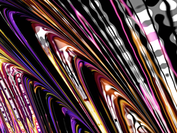 istock abstract fractal background with multicolored stripes 955108594