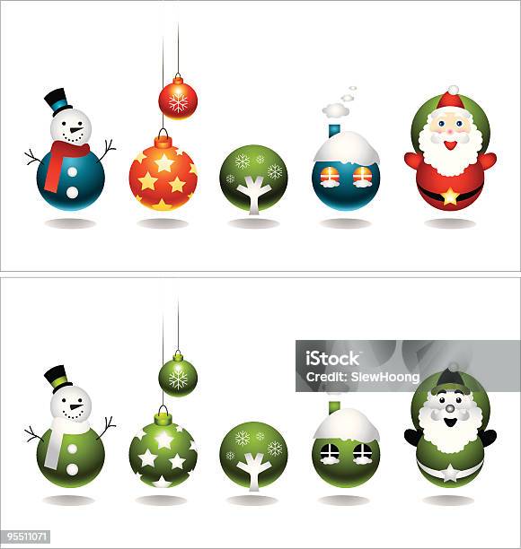 Vetores de Círculo Elementos De Design e mais imagens de Natal - Natal, Ícone de Computador, Bola de Árvore de Natal