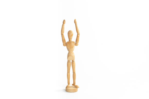 istock A wood figure model in worship God action. 955115514
