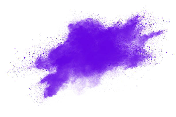 istock Freeze motion of colored powder explosions isolated on white background 955116302