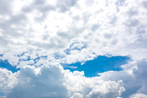 Blue sky summer or azure sky and clouds on daylight in summer
