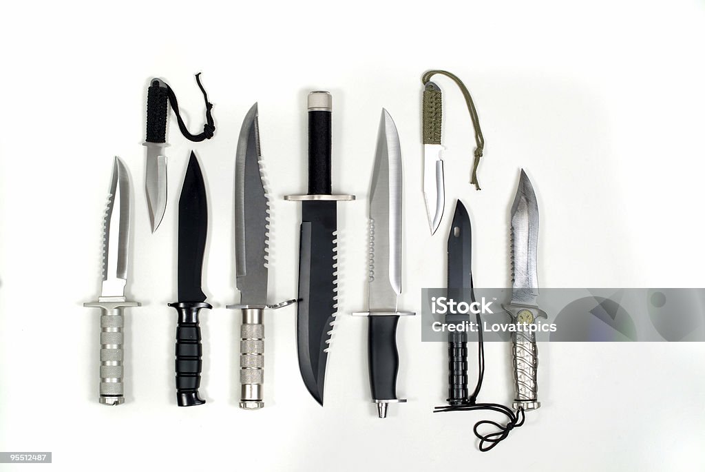Seleção de facas - Foto de stock de Faca - Armamento royalty-free