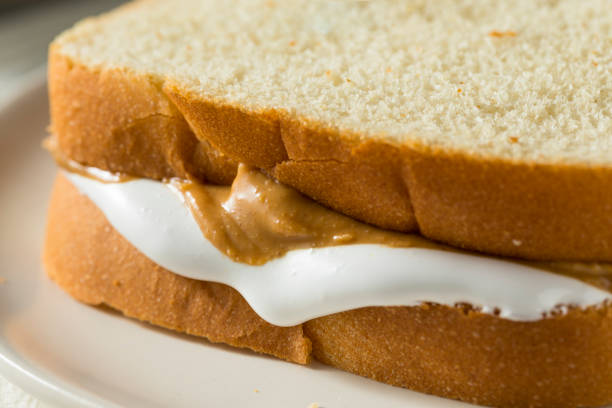 istock Homemade Fluffernutter Marshmallow Peanut Butter Sandwich 955128688