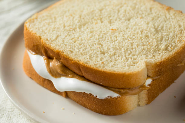 istock Homemade Fluffernutter Marshmallow Peanut Butter Sandwich 955128702