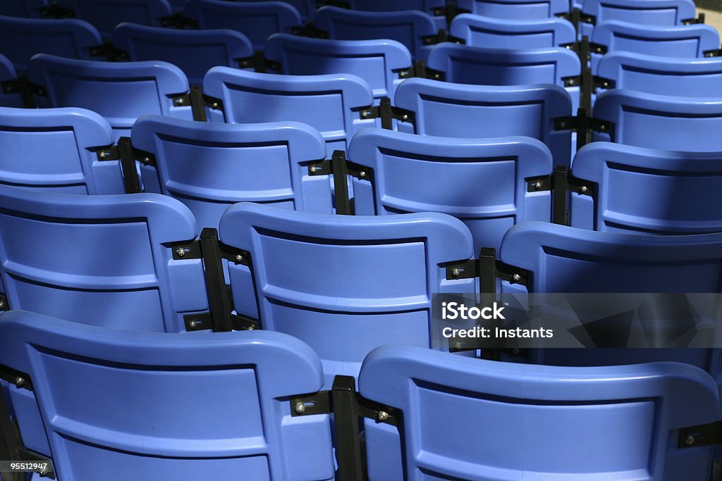 파란색 경기장용 - 로열티 프리 관람석 스톡 사진