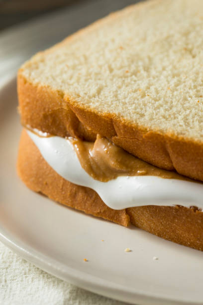 istock Homemade Fluffernutter Marshmallow Peanut Butter Sandwich 955131240