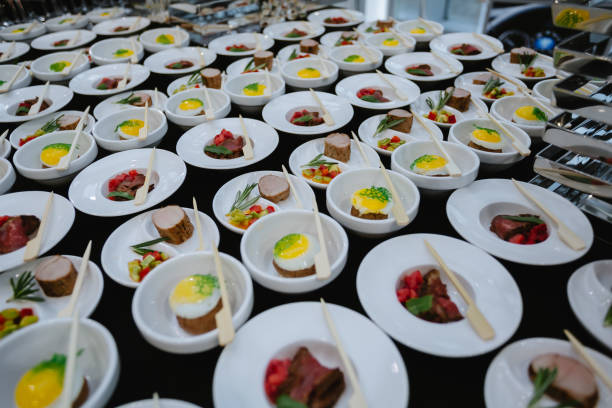 istock Delicious canapes as event dish 955131372