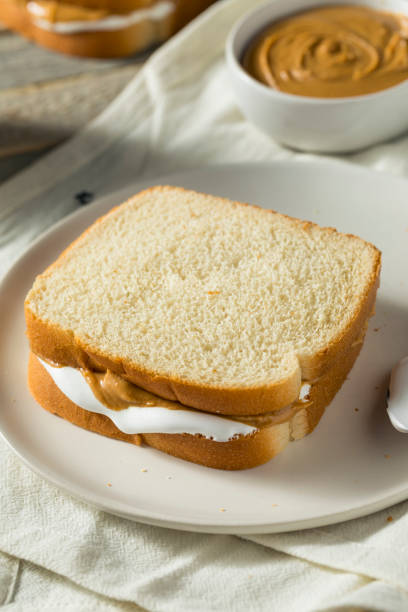istock Homemade Fluffernutter Marshmallow Peanut Butter Sandwich 955131380