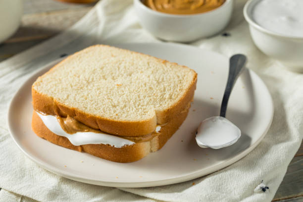 istock Homemade Fluffernutter Marshmallow Peanut Butter Sandwich 955131454