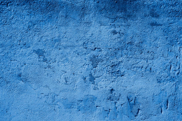istock Blue Toned Textured Grundgy Concrete Stucco Wall 955132488