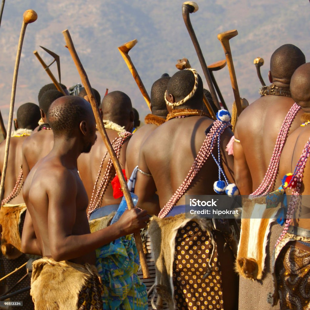 Swasi headmen während Reed Dance - Lizenzfrei Swasiland Stock-Foto