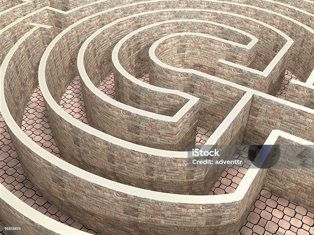 Labirinto - Foto de stock de Antigo royalty-free