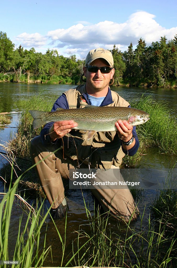 Trota arcobaleno di Katmai - Foto stock royalty-free di Industria della pesca